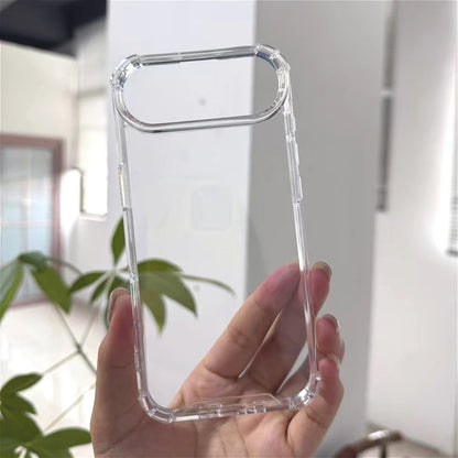 Hard Acrylic Clear Phone Case for Iphone 17 17 Air 17 Pro Max 3D Airbag Shockproof Transparent Back Cover for 17Pro Shell Funda