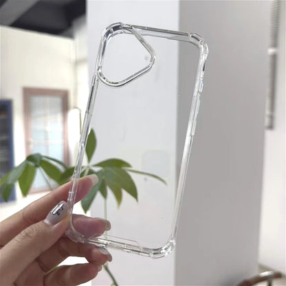 Hard Acrylic Clear Phone Case for Iphone 17 17 Air 17 Pro Max 3D Airbag Shockproof Transparent Back Cover for 17Pro Shell Funda